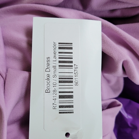 NWT Entro brand lavender colored dress WITH pockets super soft - Picture 7 of 7